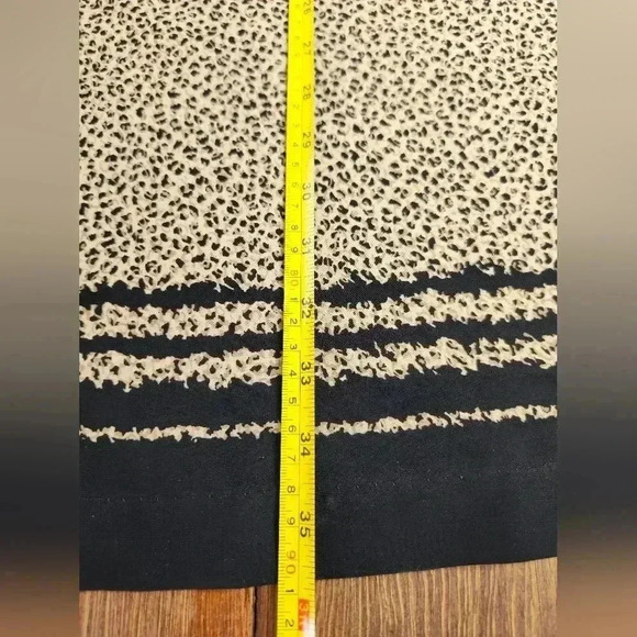 Liz Baker Vintage Large Modest Midi Cheetah Print Skirt Mob Wife Aesthetic - Picture 3 of 8